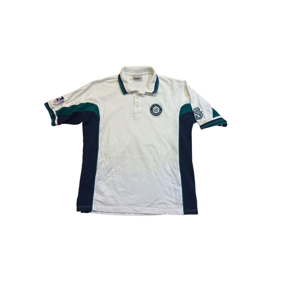Vintage Lee Sport Seattle Mariners MLB Polo Shirt Size Large